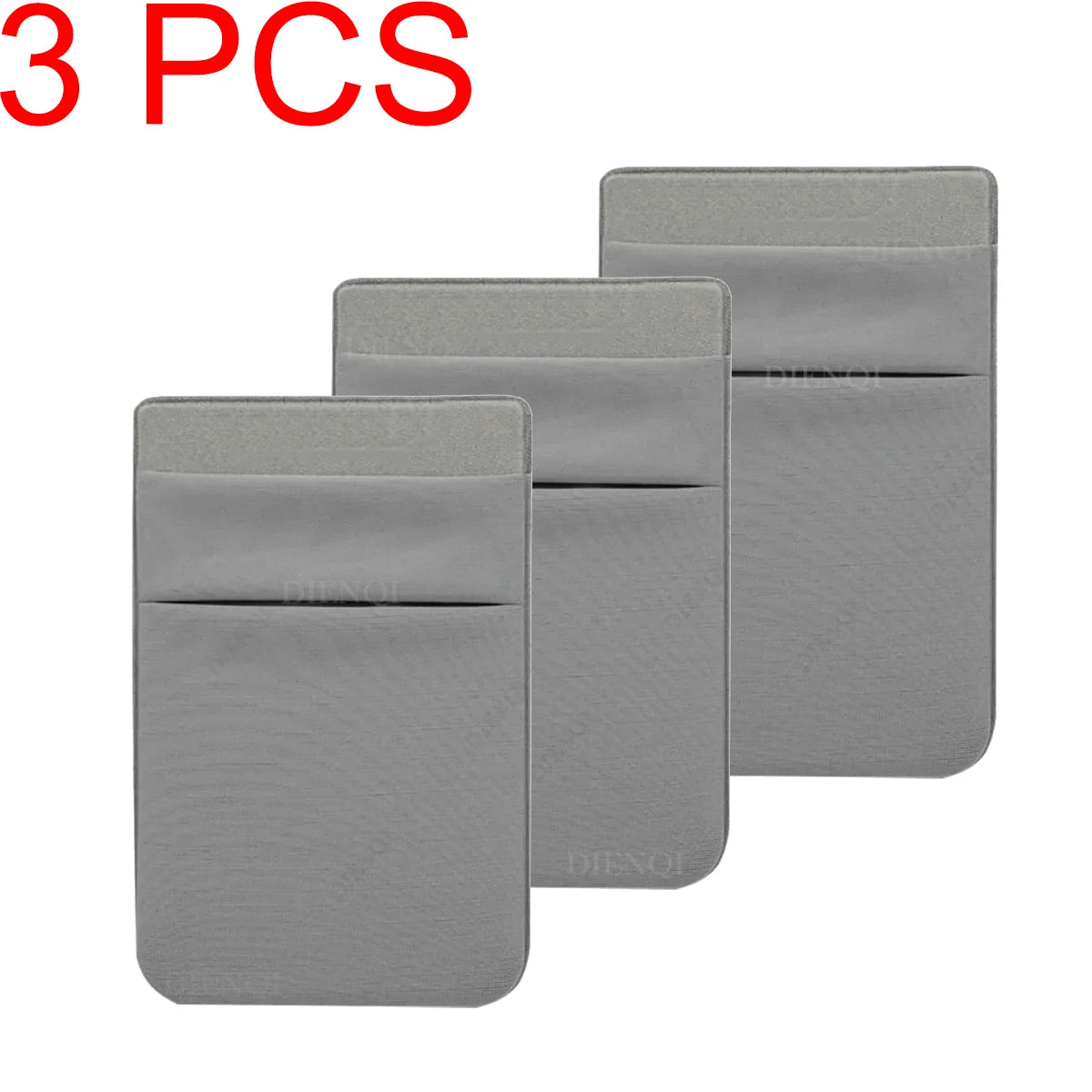 Fashion Elastic Cloth Cell Phone Card Holder Mobile Phone Wallet Case Credit ID Card Holder Adhesive Sticker Pocket Money Bag