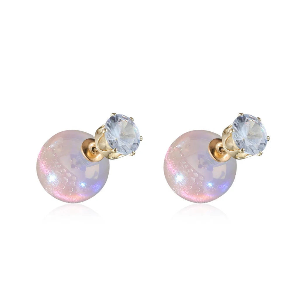 Pearl Long Earrings With Rhinestones For Wedding Fashion - Smarsty
