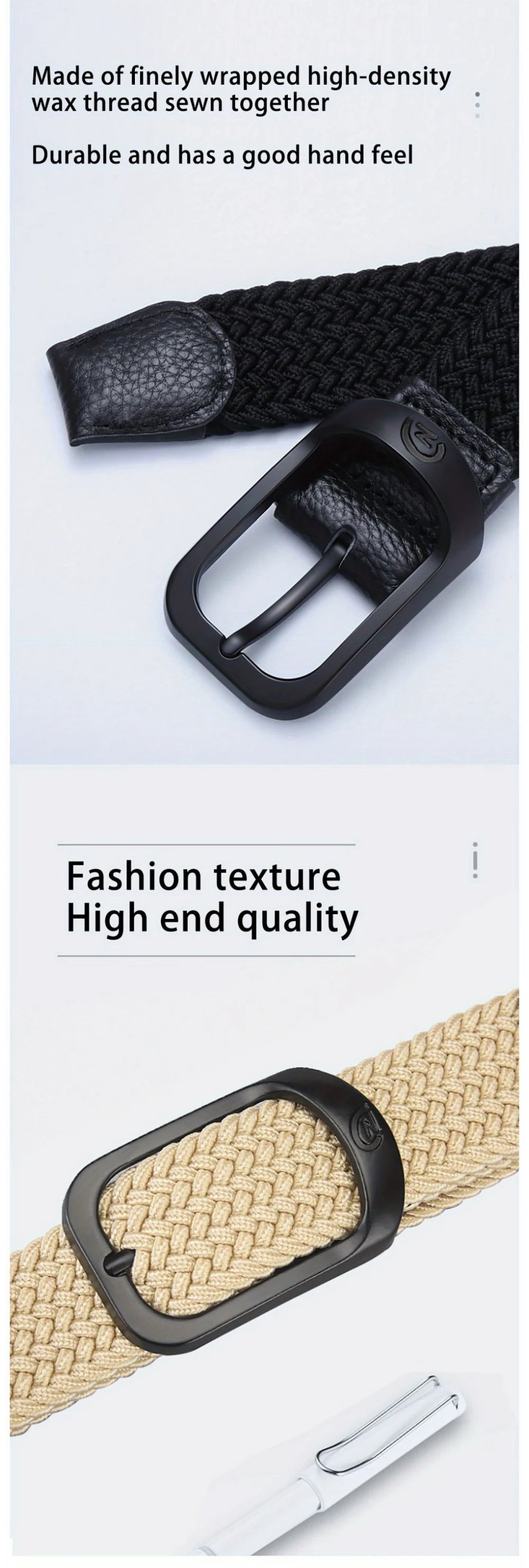 Unisex Woven Elastic Belt Casual Outdoor Sports - Smarsty