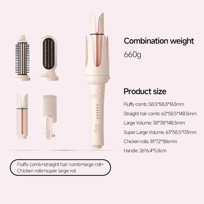 Automatic Hair Curler 32mm Rotating Ceramic Wand - Smarsty