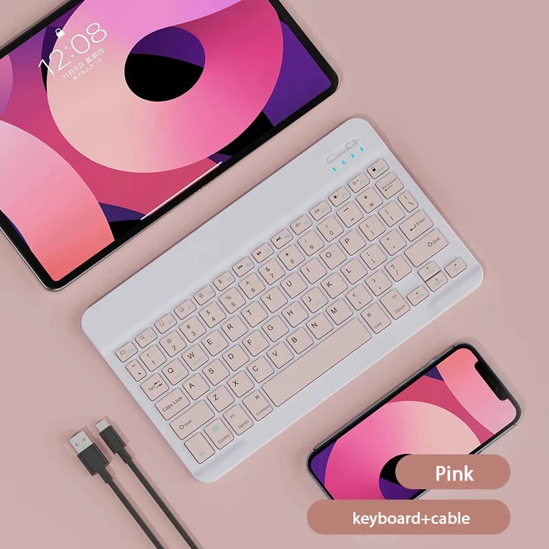 Magnetic Tablet Keyboard for Tablets Bluetooth Rechargeable