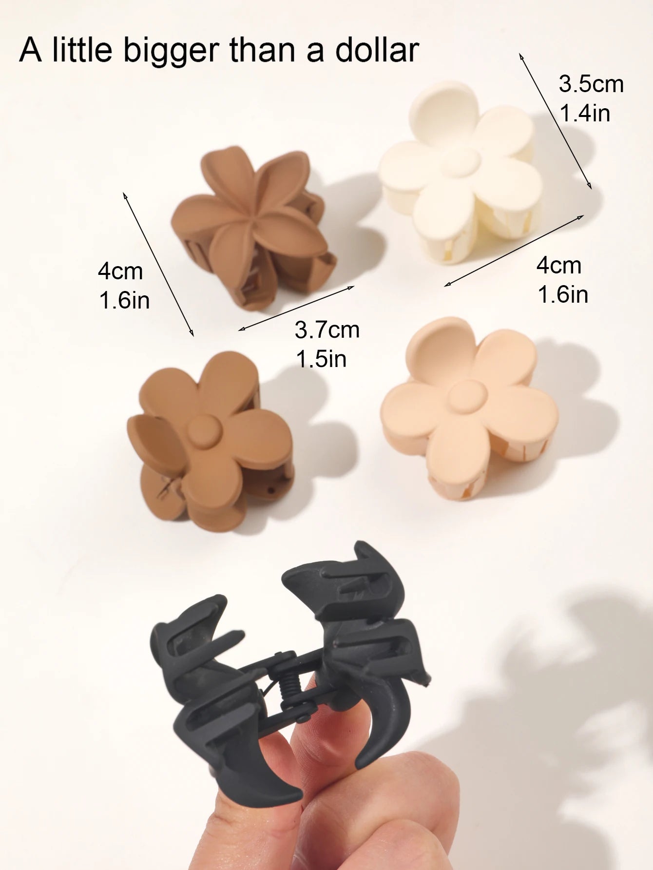 Small Flower Hair Claw Clips For Thin Hair Secure Hold - Smarsty