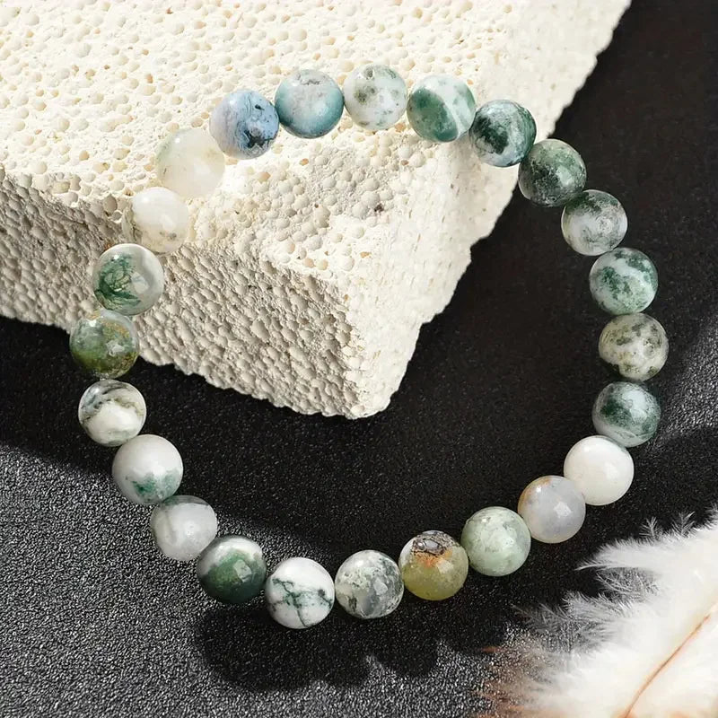 Dendritic Agate Stress Relief Crystal Bracelet - Smarsty