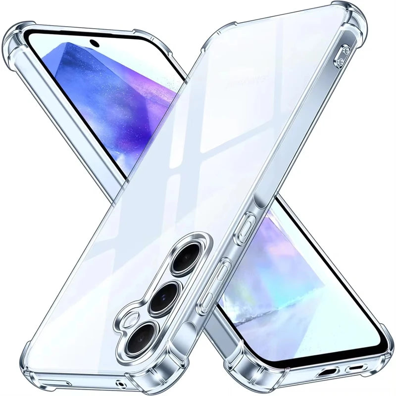 Smarsty Shockproof Case For A56 A55 A54 5G With Clear Shell -
