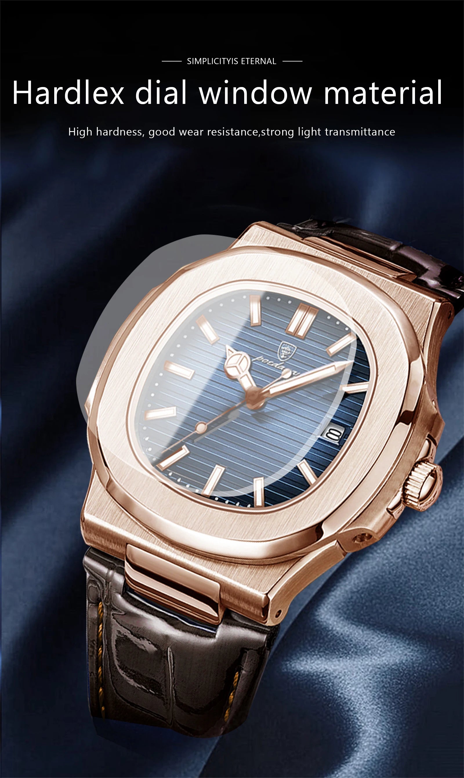 Luxury Waterproof Quartz Square Men Watch with Luminous Feature - Smarsty