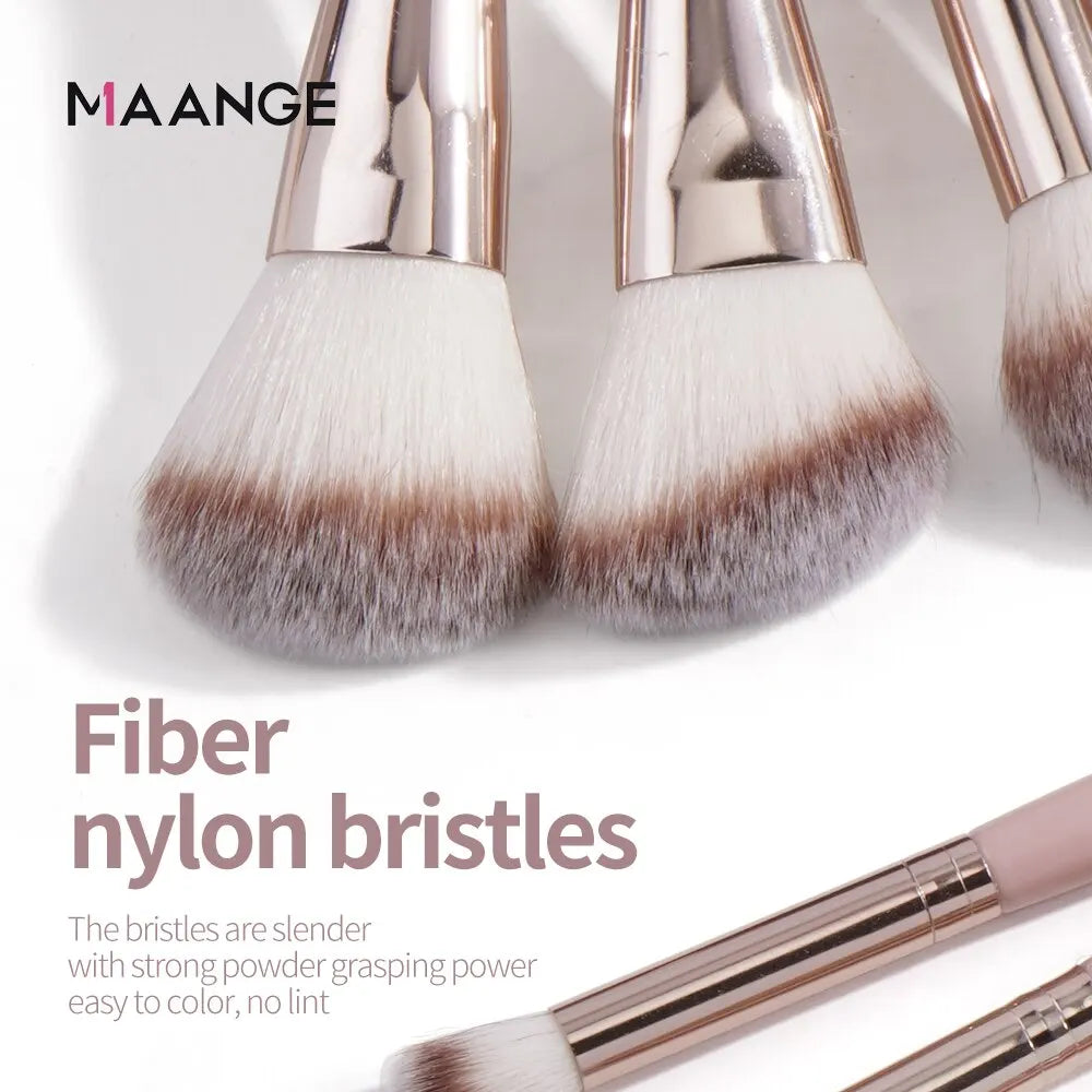 Maange 9 Piece Makeup Brush Set for Flawless Application - Smarsty