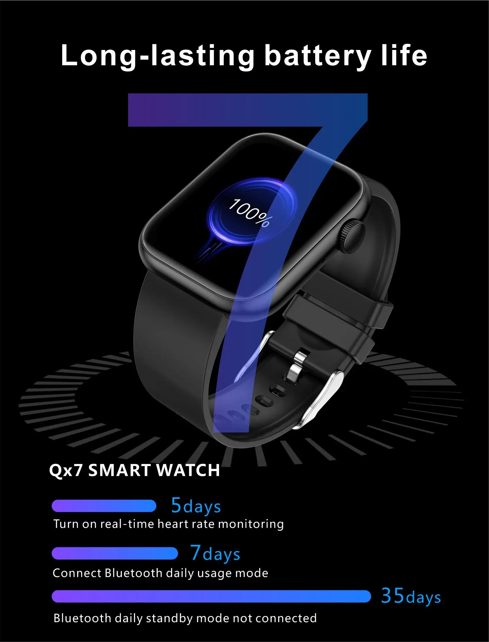 LIGE Smart Watch for Women with Bluetooth and Waterproof Design - Smarsty