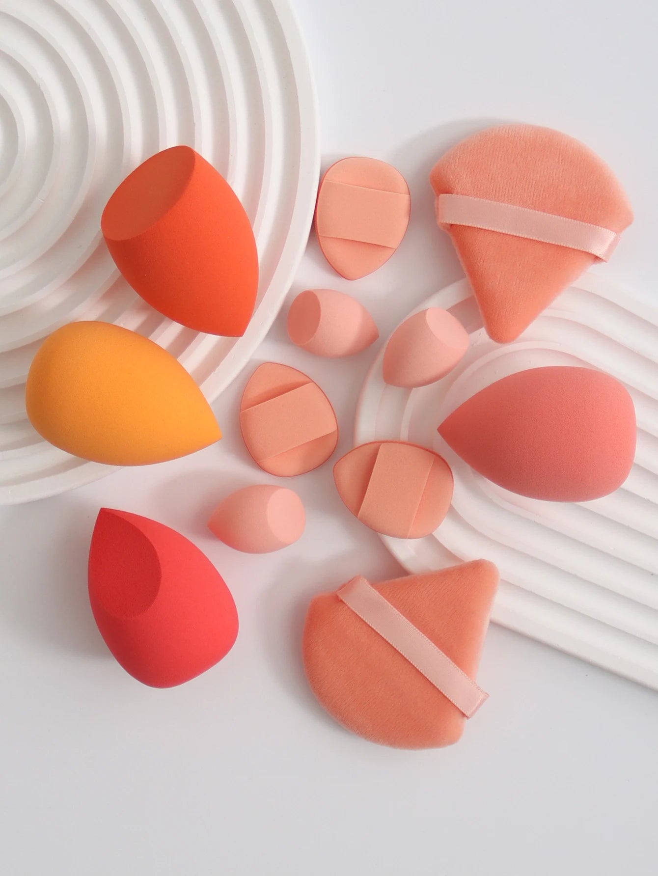 12Pcs Latex-Free Makeup Sponge Set for Flawless Application - Smarsty