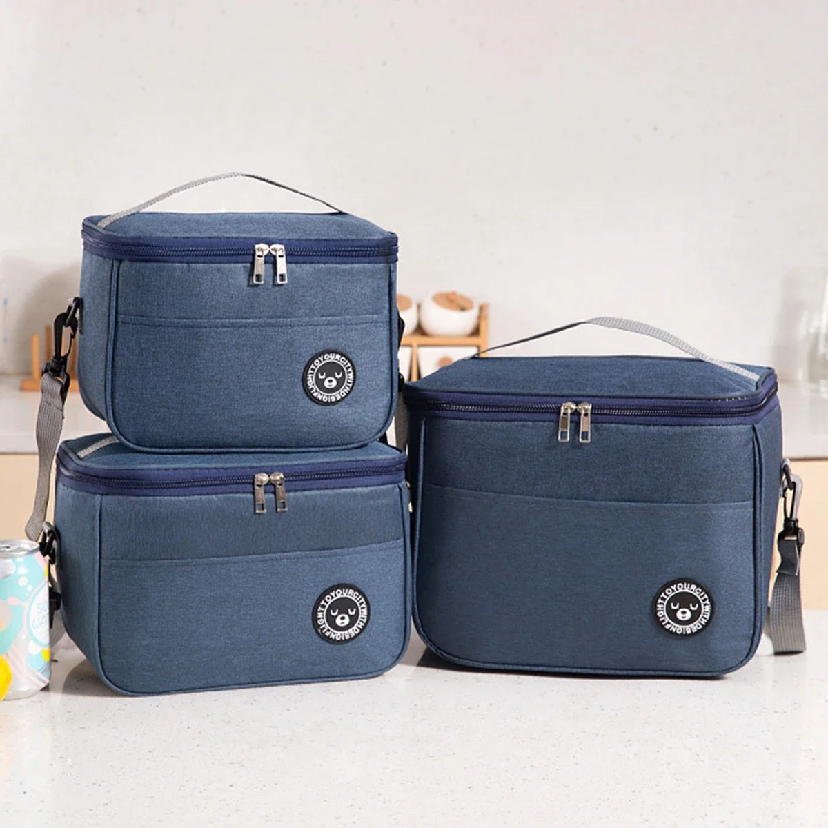 Insulated Lunch Bag Square Bento Bag with Aluminum Foil - Smarsty