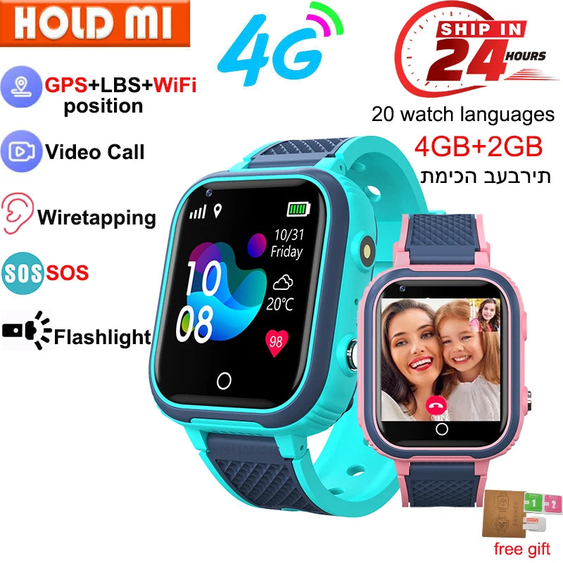 Kids 4G Smart Watch with GPS and Video Call - Smarsty