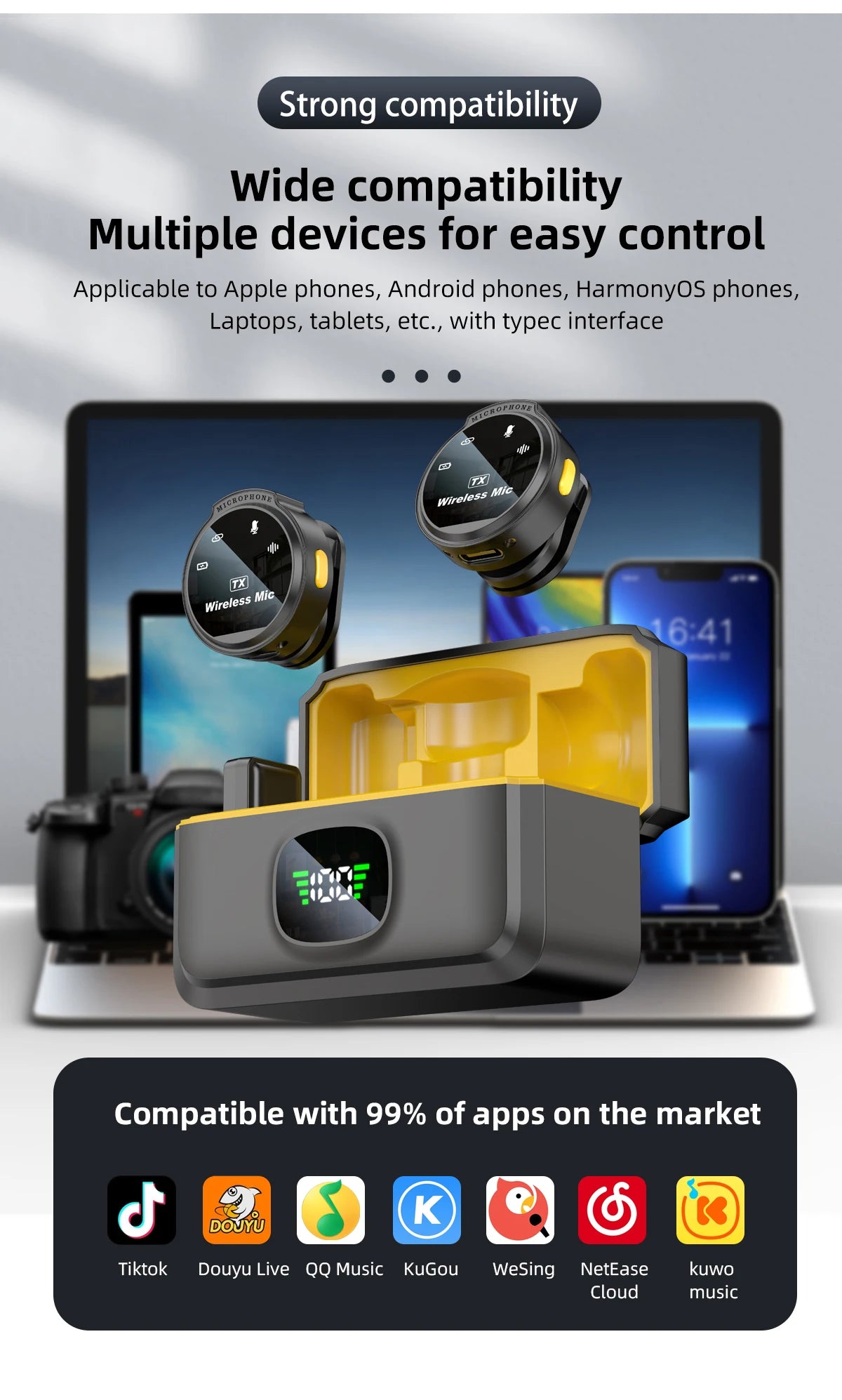 Xiaomi Wireless Lavalier Microphone for Mobile Live Recording - Smarsty