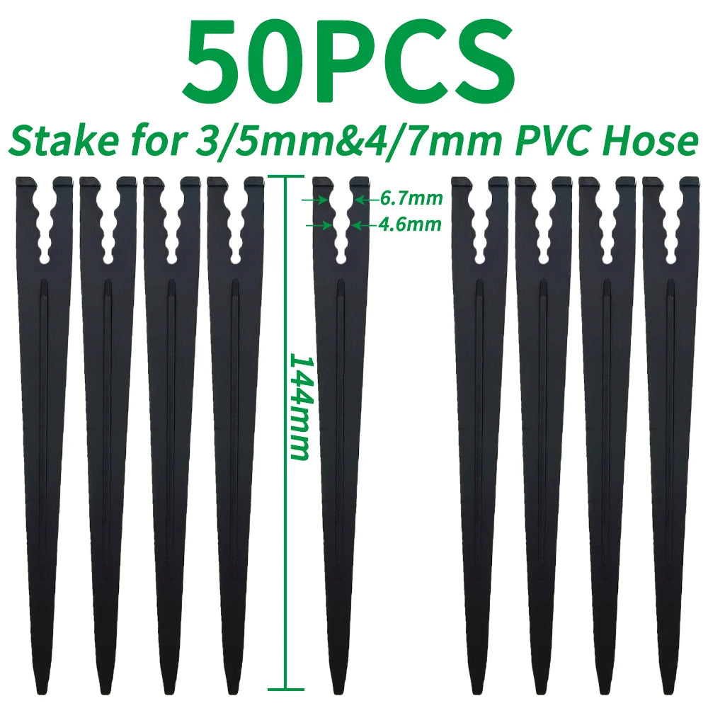 Oasis 50PCS Plastic Barbed Tee Connectors for Drip Irrigation - Smarsty