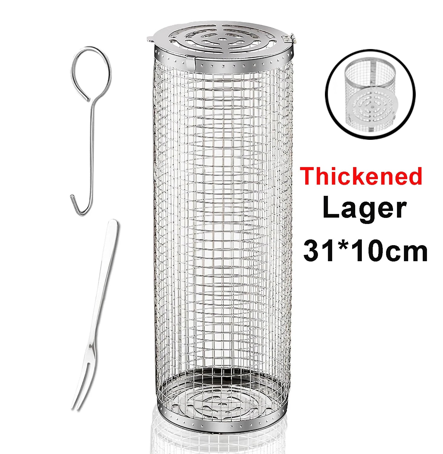 Stainless Steel BBQ Basket for Easy Grilling - Smarsty