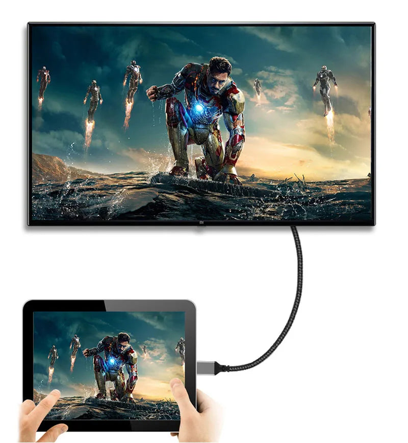 Nylon Mini HDMI To HDMI Cable For 4K Video - Smarsty