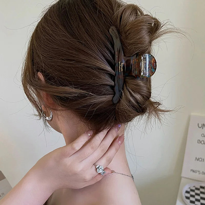 Acetate Hair Claw Clip For Women Vintage Secure Hold - Smarsty