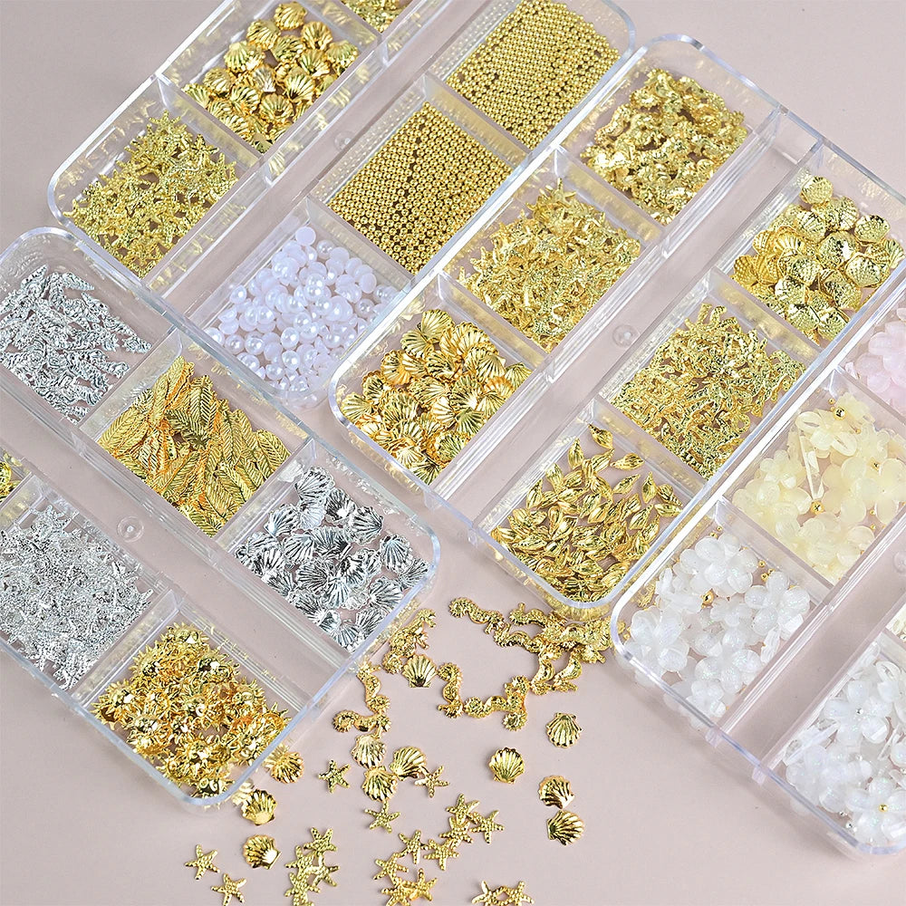 Metal Ocean Nail Art Charms for Stunning Manicures - Smarsty