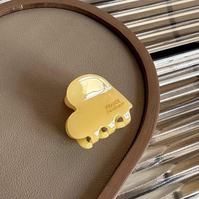 Heart Shaped Hair Claw Clip Secure Elegant Grip For Women - Smarsty