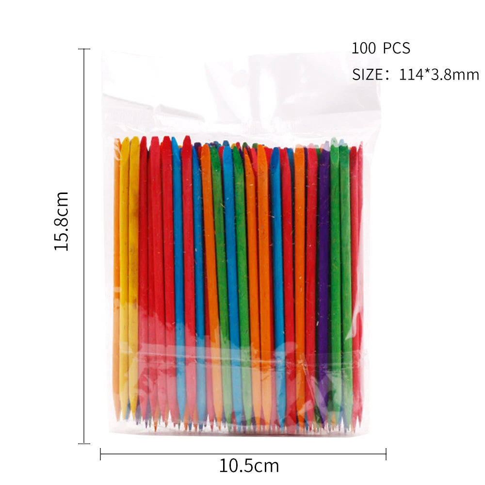 100 Piece Cuticle Pusher Set for Easy Nail Care - Smarsty
