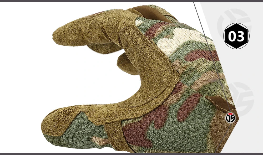Touchscreen Tactical Gloves Shockproof Non Slip Full Finger - Smarsty