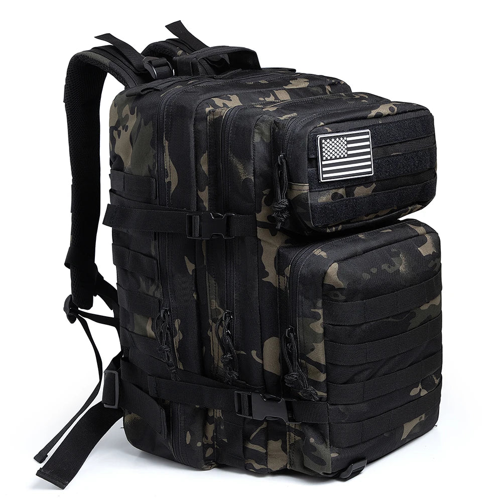 45L Tactical Backpack For Men Molle 3 day survival Backpack Hunting Camping Hiking GYM Rucksack Survival Bug Out Bag - Smarsty