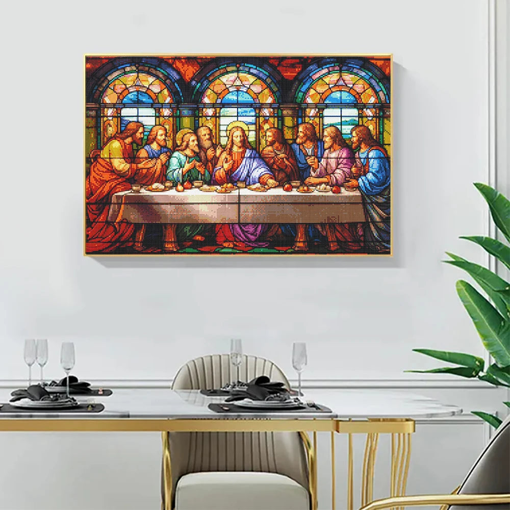 5D DIY Diamond Painting Jesus Last Supper Art Set - Smarsty