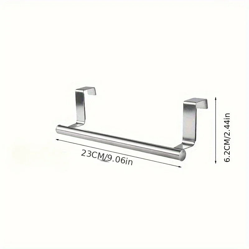 Over Door Stainless Steel Towel Rack for Kitchens - Smarsty