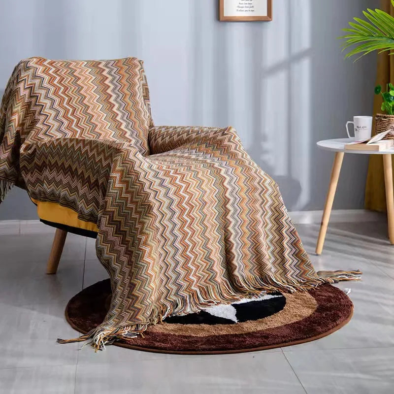 Boho Aztec Throw Blanket for Stylish Home Decor - Smarsty
