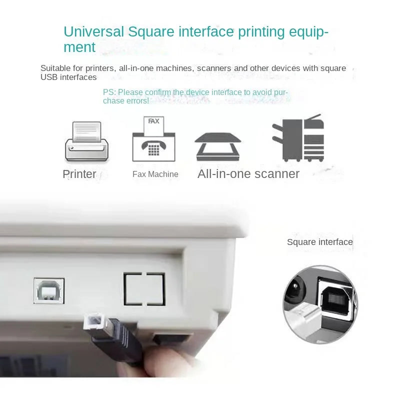 USB 2.0 High Speed Printer Connection Cable 1m 1.5m - Smarsty