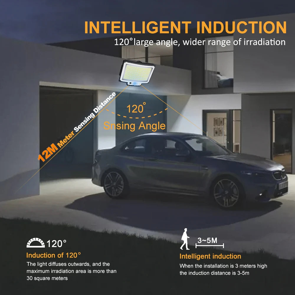 Super Bright Solar Motion Sensor Light for Outdoor Use - Smarsty