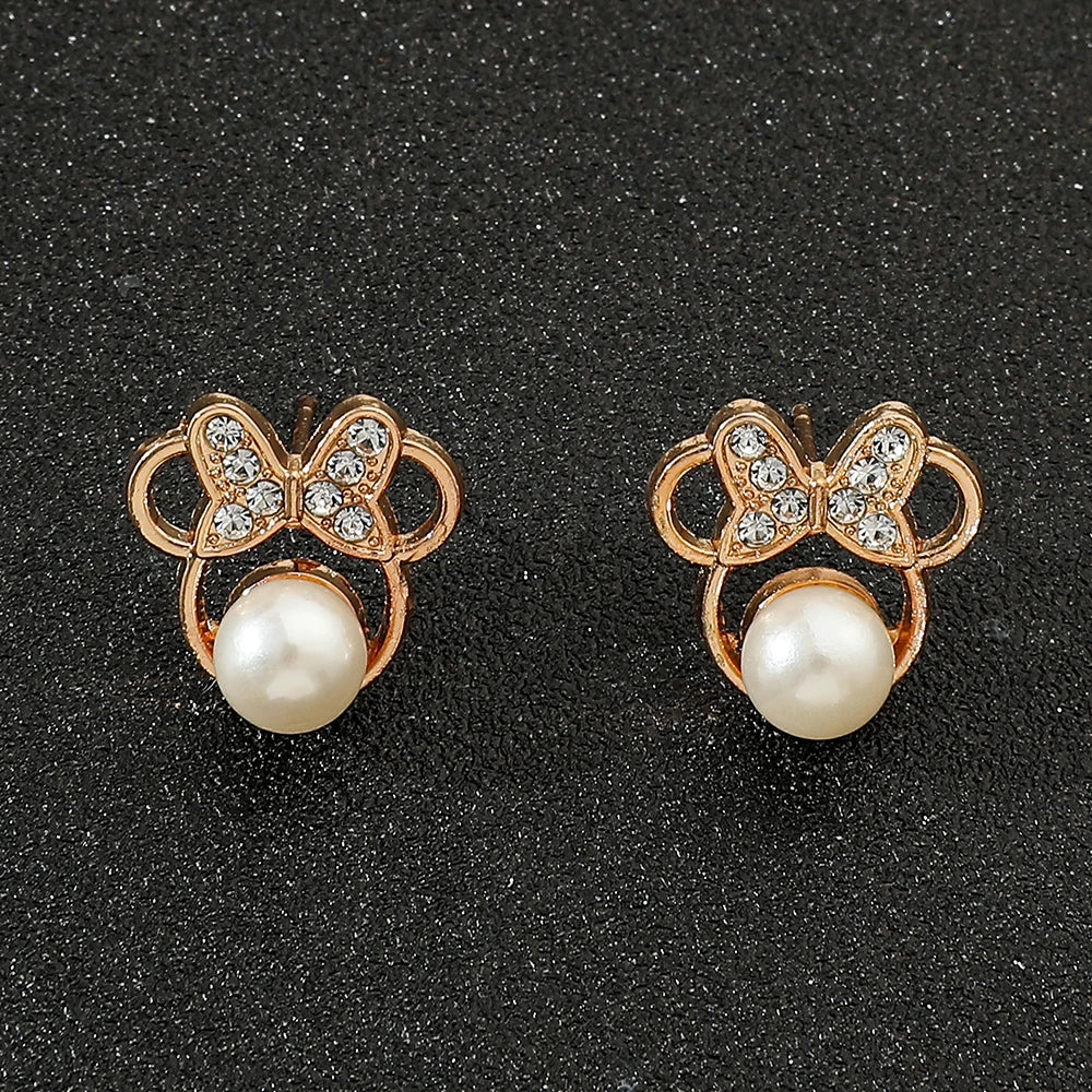 Cute Disney Stitch Flower Stud Earrings for Women and Girls - Smarsty