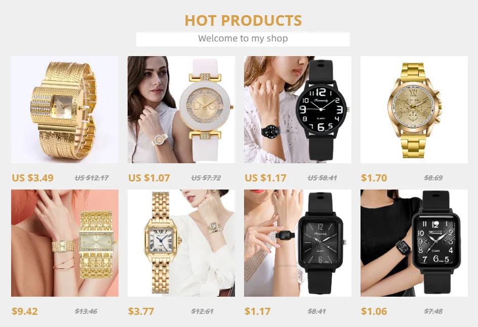 Luxury Gold Plated Quartz Watch for Women - Smarsty