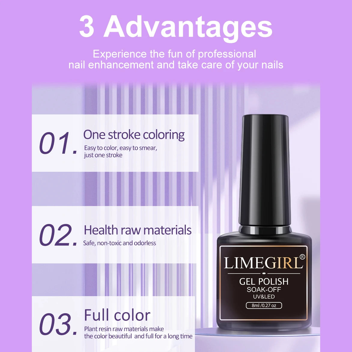 Acrylic Gel Nail Extension Kit with UV LED Lamp - Smarsty