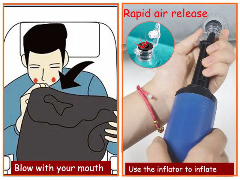 Portable Inflatable Travel Pillow for Ultimate Neck Support - Smarsty