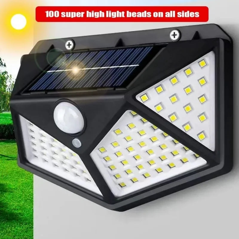 100 LED Solar Wall Light with Motion Sensor - Smarsty