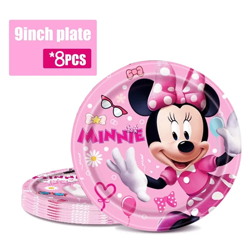 Disney Minnie Mouse Party Supplies Set for Kids Birthdays - Smarsty