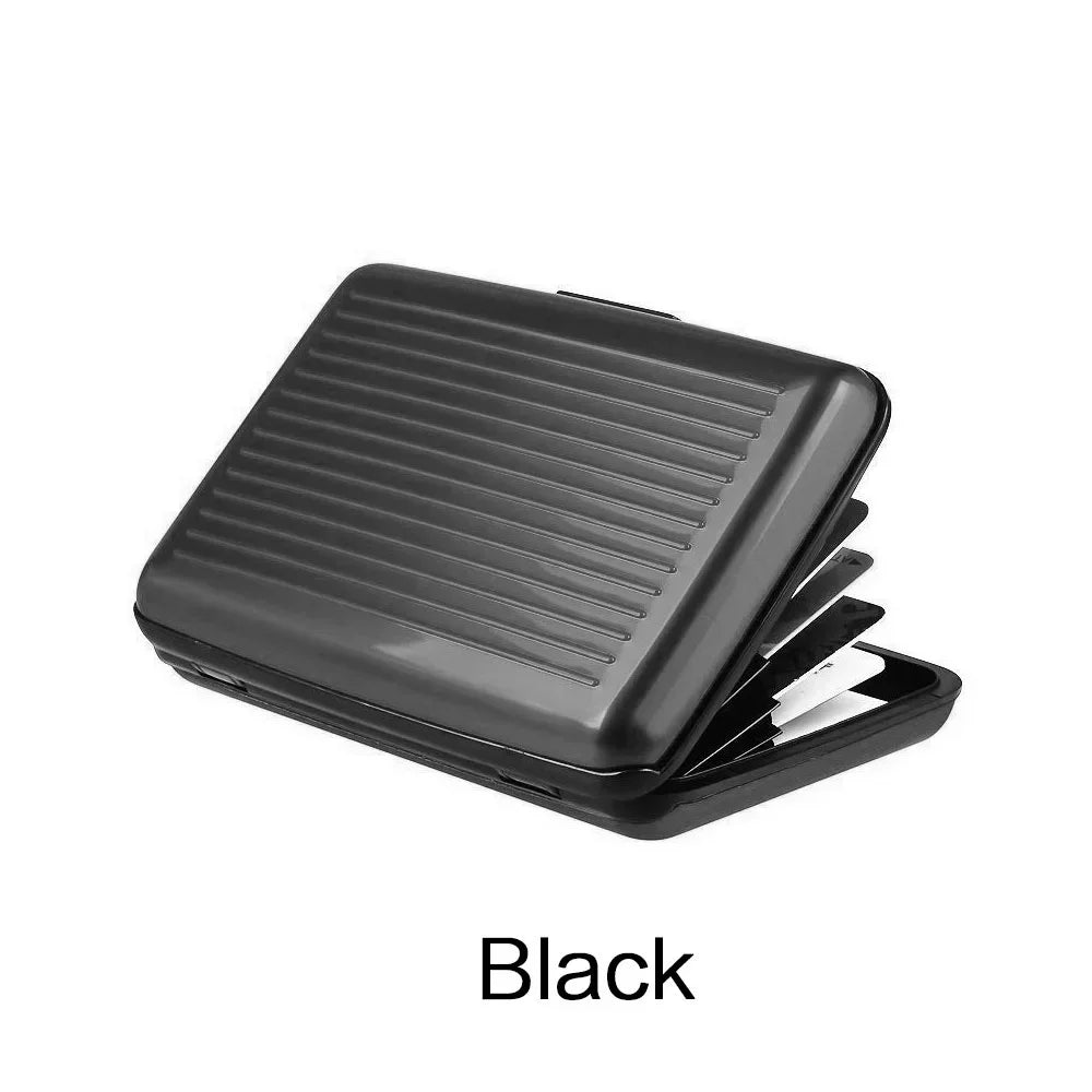 2025 RFID Blocking Metal Wallet Women Men Business ID Credit Card Protector Card Holder High Quality Waterproof Anti-scan Purse