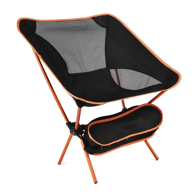 Outdoor Portable Folding Chair Beach Chairs for BBQ Travel Beach Hiking Picnic Seat Easy to Carry Convenient by Smarsty