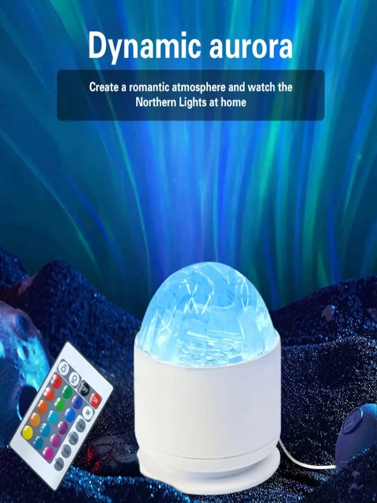 Northern Aurora LED Night Light Projector with Remote Control - Smarsty