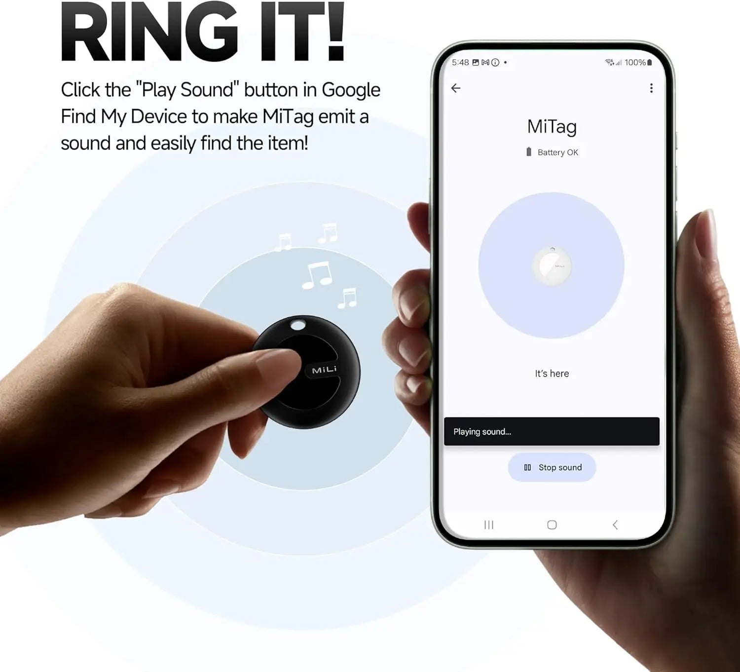 Mili Mitag Smart Bluetooth Tracker for Keys and Pets - Smarsty