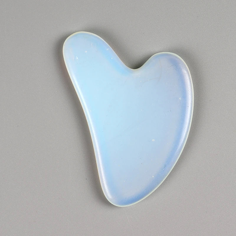 Rose Quartz Gua Sha Facial Massage Tool for Lifting and Firming - Smarsty