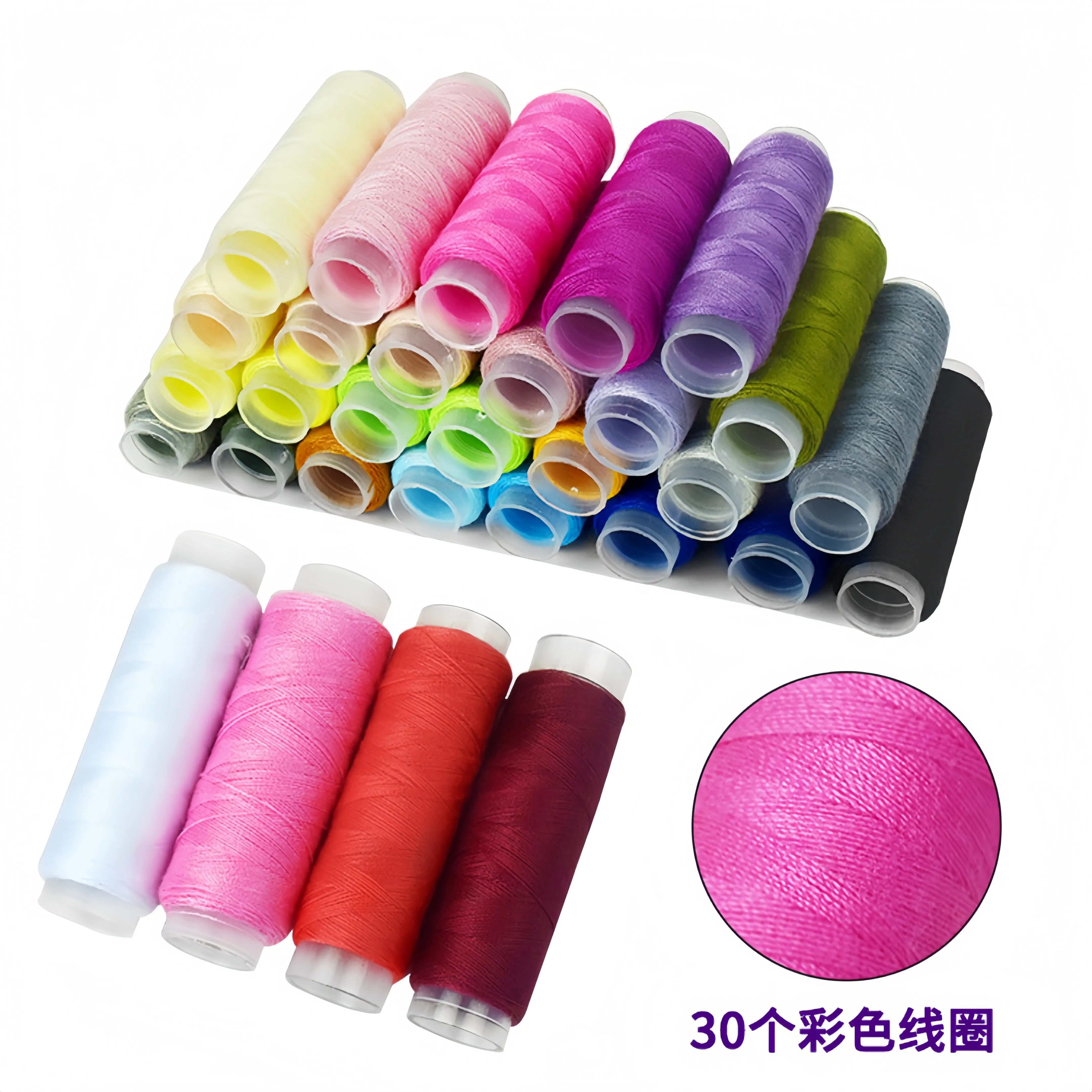 Sewing Kit Complete Set with Threads Needles Scissors Tape Measure Buttons and More for DIY Handcraft Projects Home and Travel - Smarsty