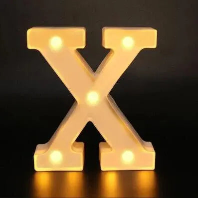 Colorful LED Letter Light for Weddings and Birthdays - Smarsty