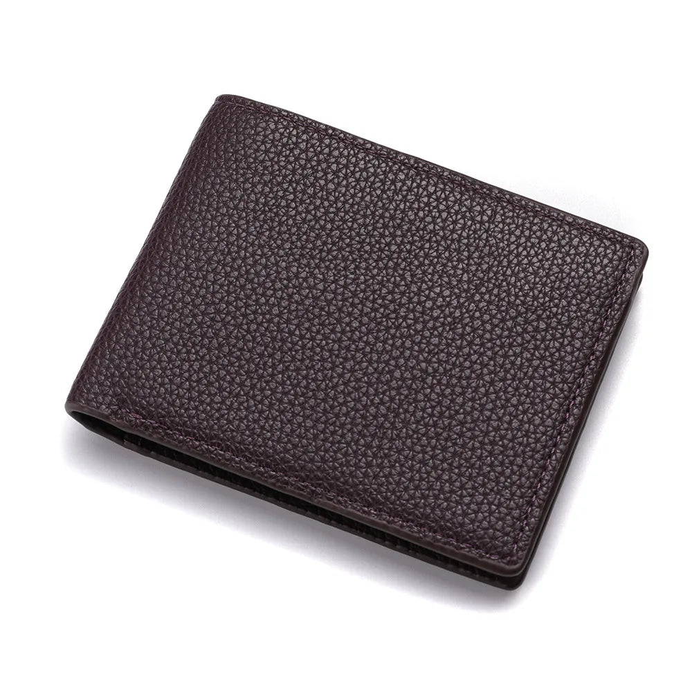 2025 New Wallet Men Short Dollar Clip Zipper Simple Soft Leather Lightweight - Smarsty