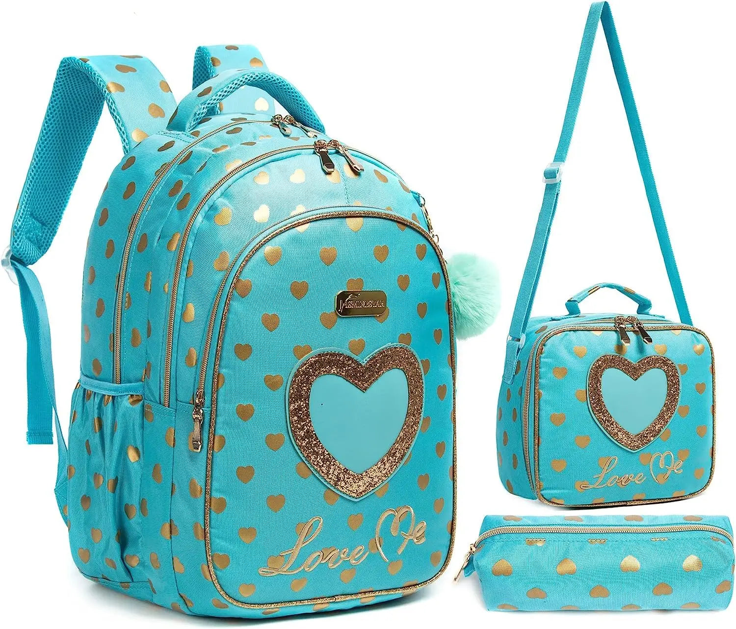 Girls School Backpack With Lunch Bag And Pencil Case - Smarsty