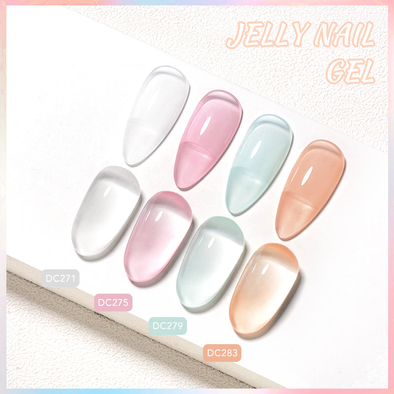 Mtssii 7ml Jelly Gel Polish Translucent Pink Shine - Smarsty