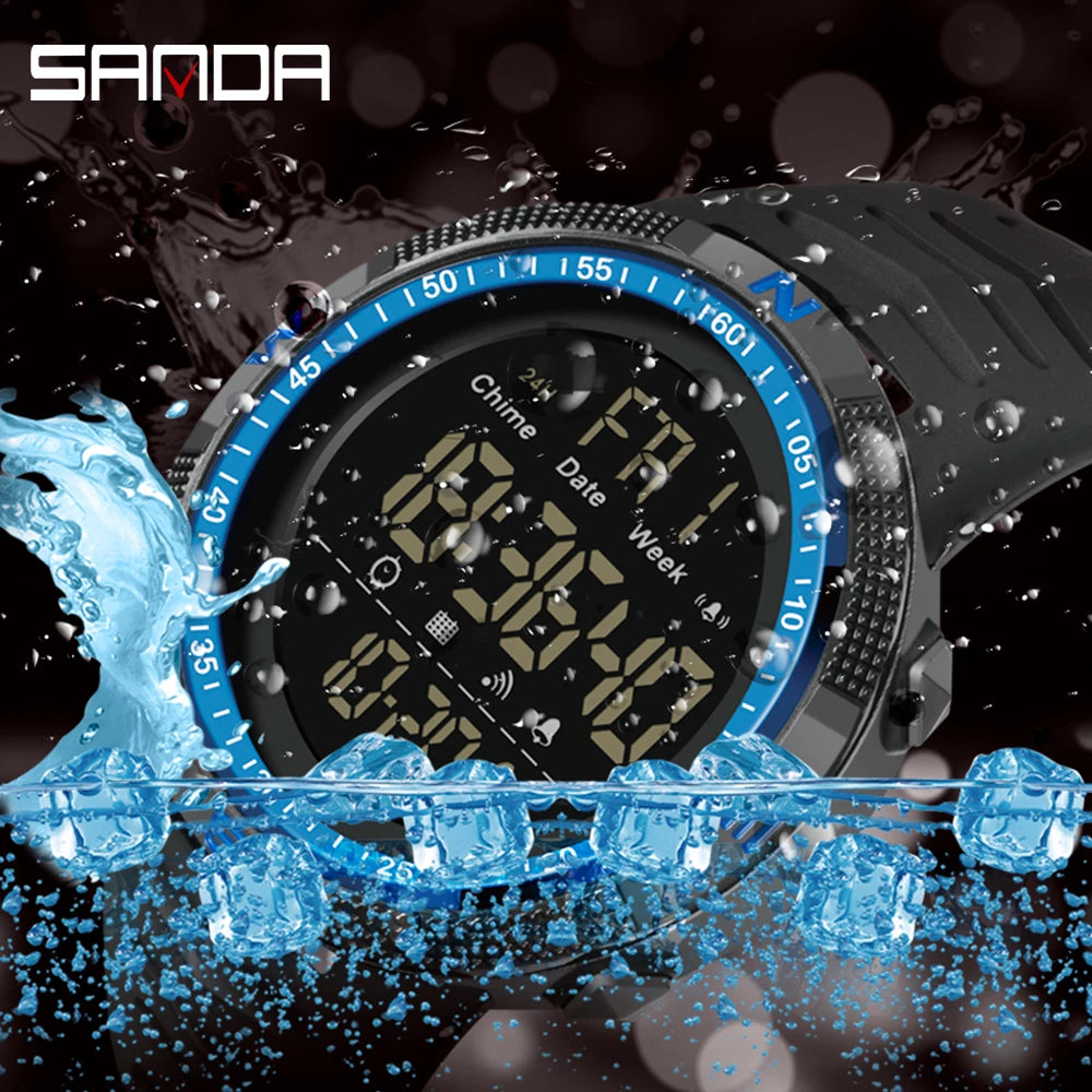 SANDA Military Sport Watch for Men Waterproof Shockproof Design - Smarsty