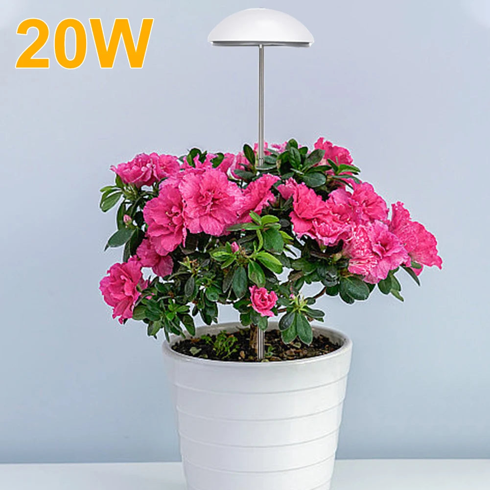 Full Spectrum Grow Lights with Auto On/Off Timer Plant Growing Lamp Height Adjustable for Plants Flowers Greenhouse Hydroponic