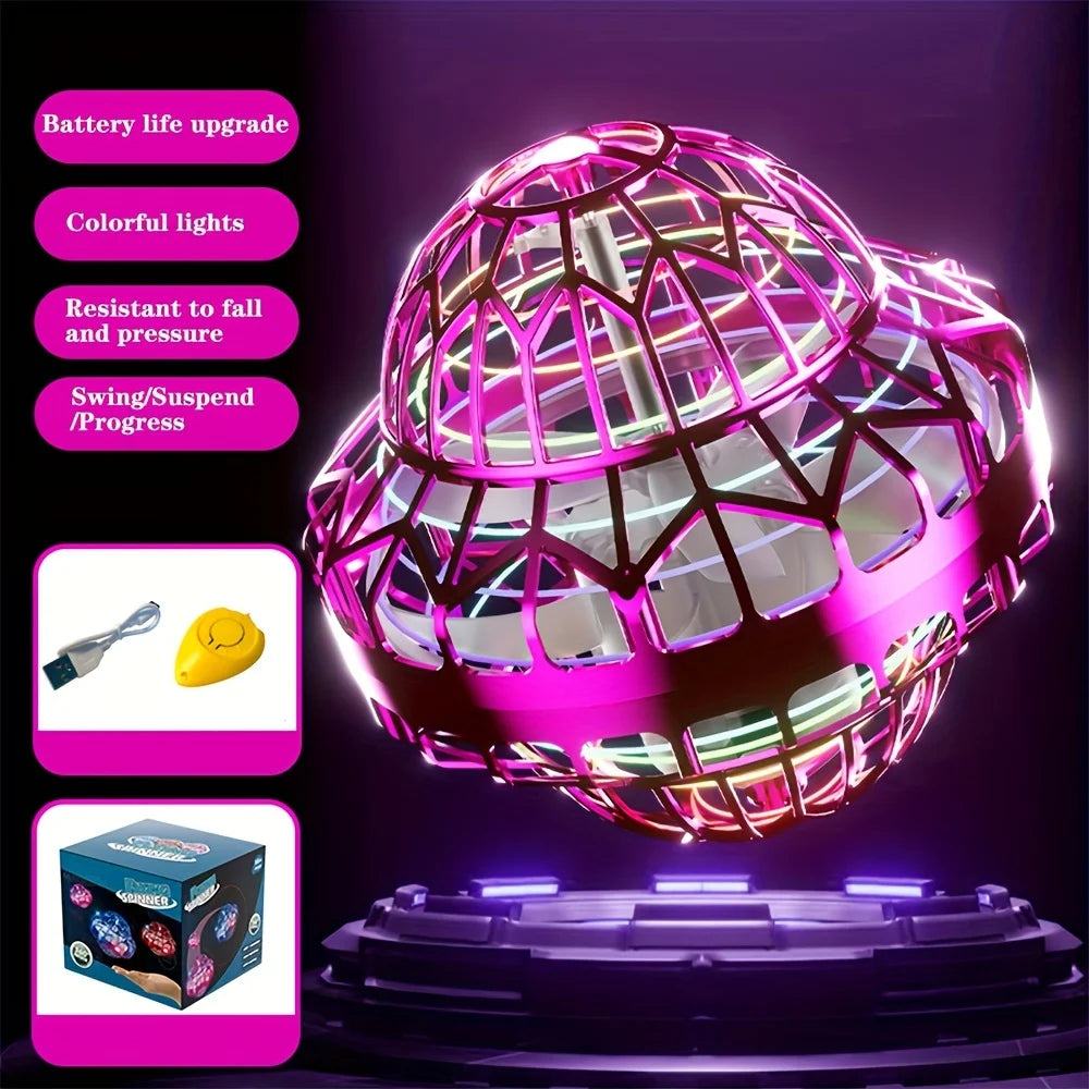 LYBMTWF Smart Induction Flying Ball Toy, Hand-controlled Boomerang Hover Ball,Cosmic Saucer Flying Spinner Swing Ball,Toy gift