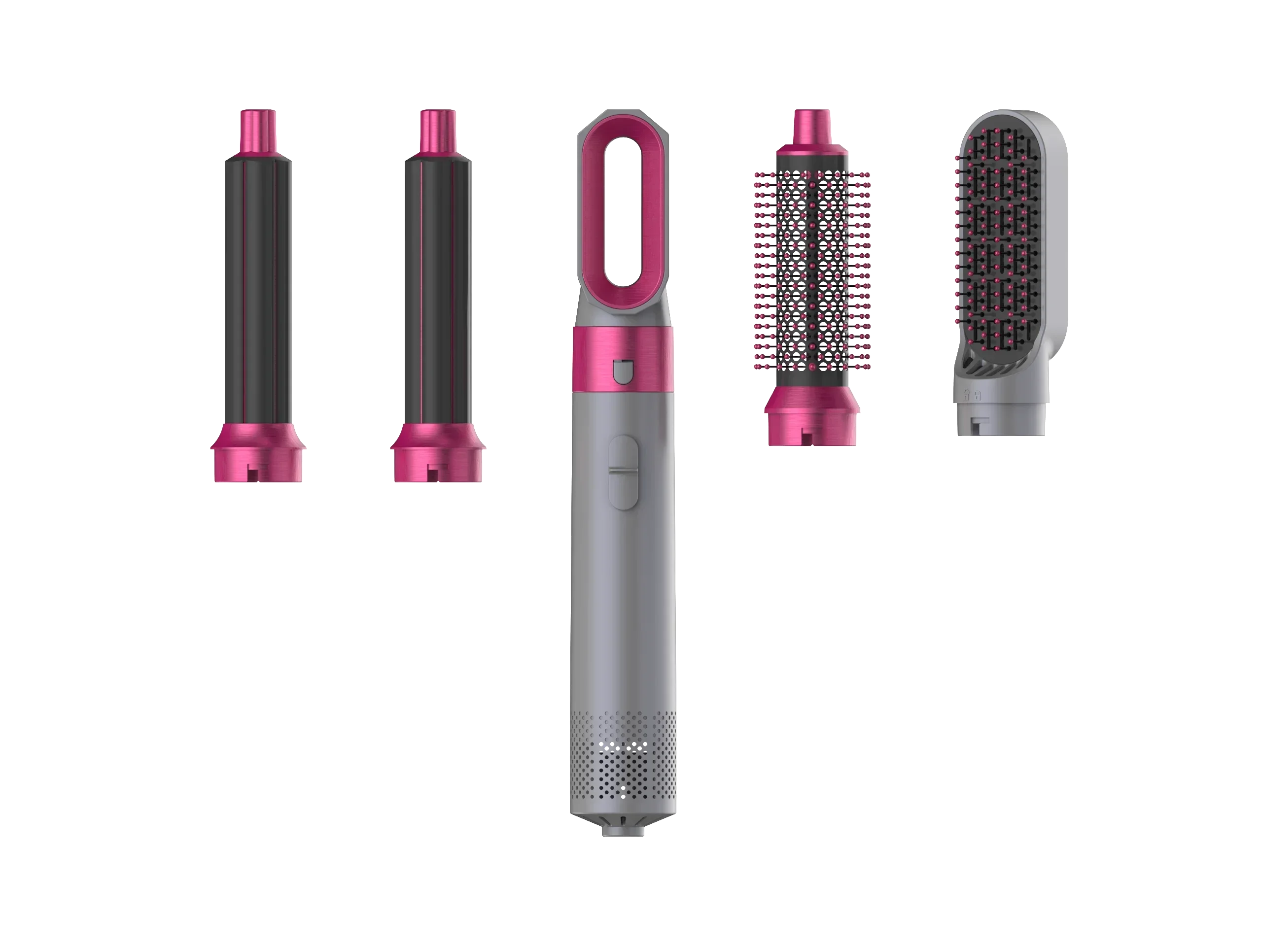5 in 1 Low Noise Hair Styler with Hot Air Brushes - Smarsty