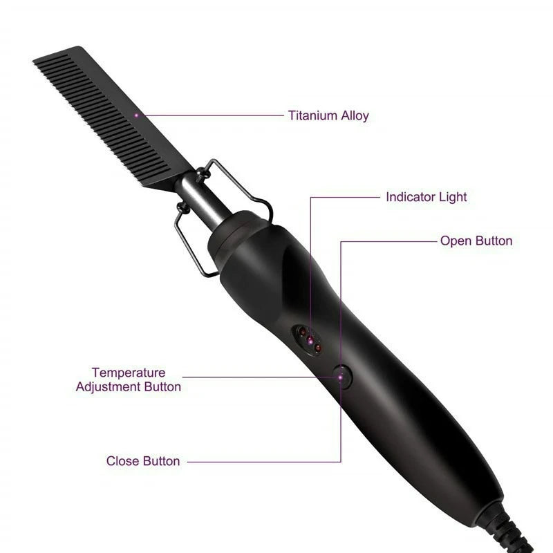 Multi-Functional Electric Hair Straightener and Curler - Smarsty